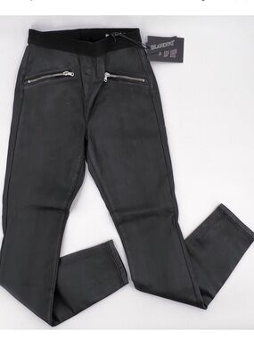 Blank NYC Black Skinny Zip-Pocket Jeans